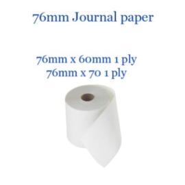 76mm x 60 and 70mm Single-Ply Bond Paper Roll